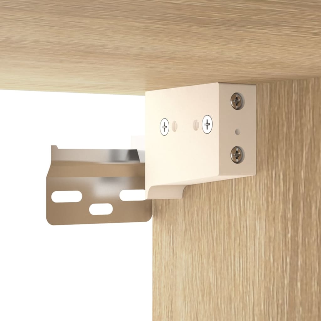 tv-skabe 4 stk. 80x30x30 cm konstrueret træ sonoma-eg
