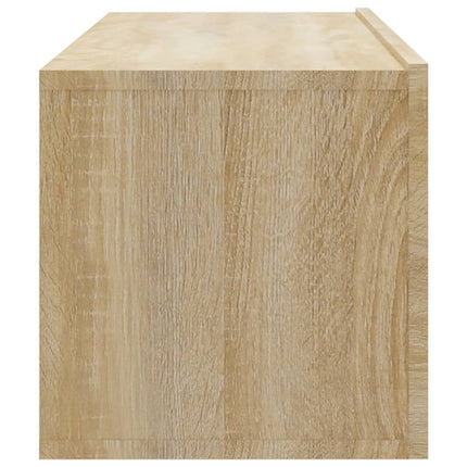 væghængte tv-skabe 4 stk. 100x30x30cm sonoma-eg