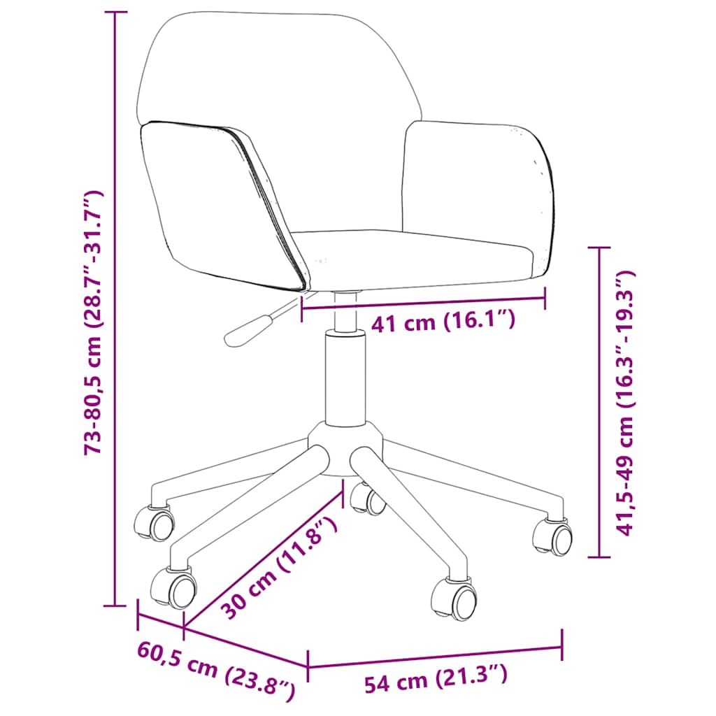 drejelig kontorstol stof lysegrå billede