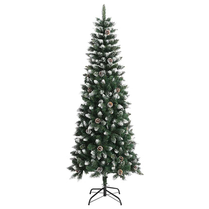 kunstigt juletræ med juletræsfod 240 cm PVC grøn
