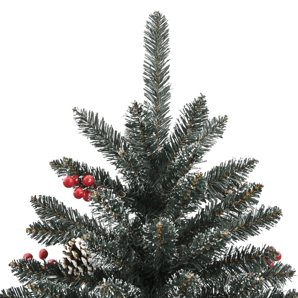 kunstigt juletræ med juletræsfod 150 cm PVC grøn