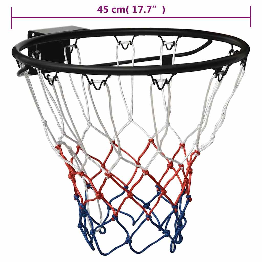 basketkurv 45 cm stål sort
