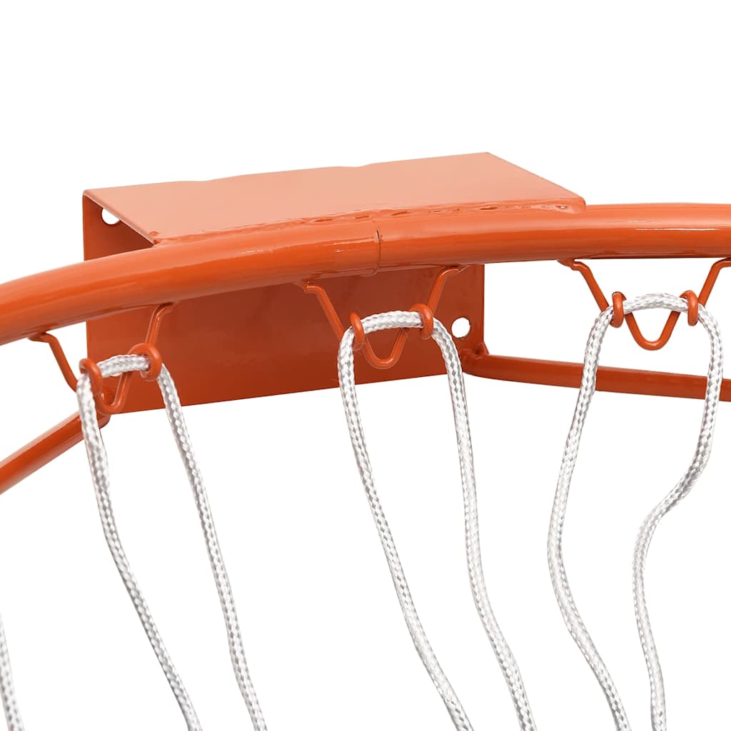 basketkurv 39 cm stål orange