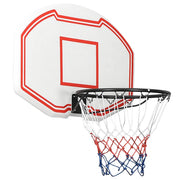 basketballkurv med plade 90x60x2 cm polyethylen hvid