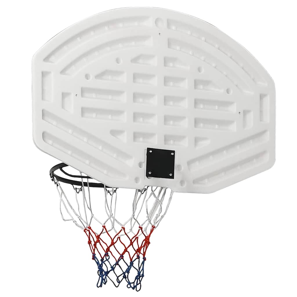 basketballkurv med plade 90x60x2 cm polyethylen hvid