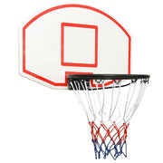 basketballkurv med plade 71x45x2 cm polyethylen hvid