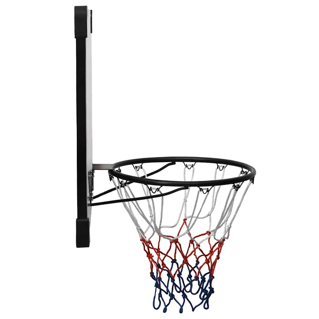 basketballkurv med plade 90x60x2,5 cm polycarbonat transparent