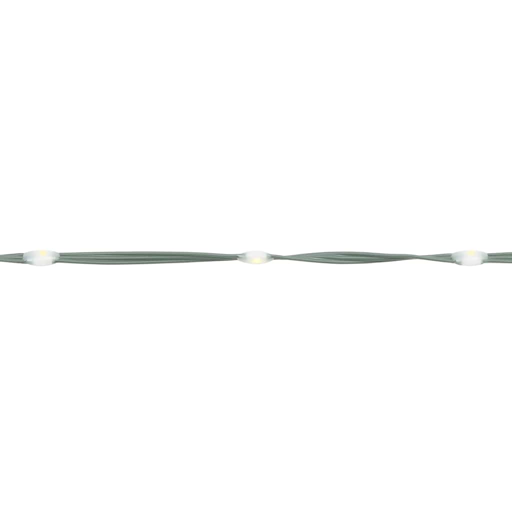 juletræ med kogle, varm hvid, 500 LED'er, 100x300 cm