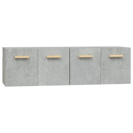 vægskabe 2 stk. 60x36,5x35 cm konstrueret træ betongrå