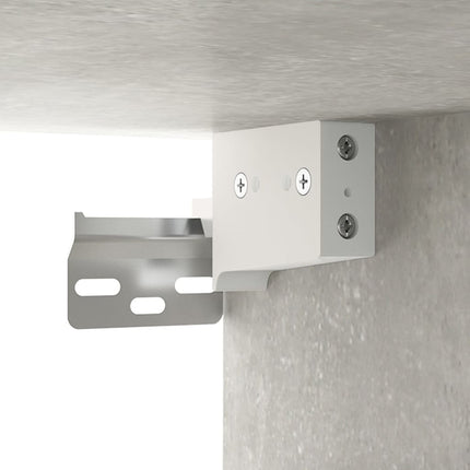 vægskabe 2 stk. 60x36,5x35 cm konstrueret træ betongrå
