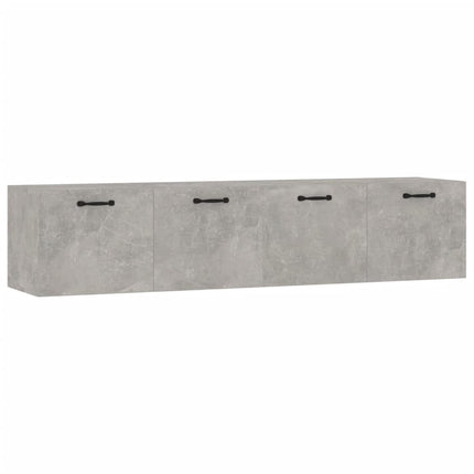 vægskabe 2 stk. 60x36,5x35 cm konstrueret træ betongrå