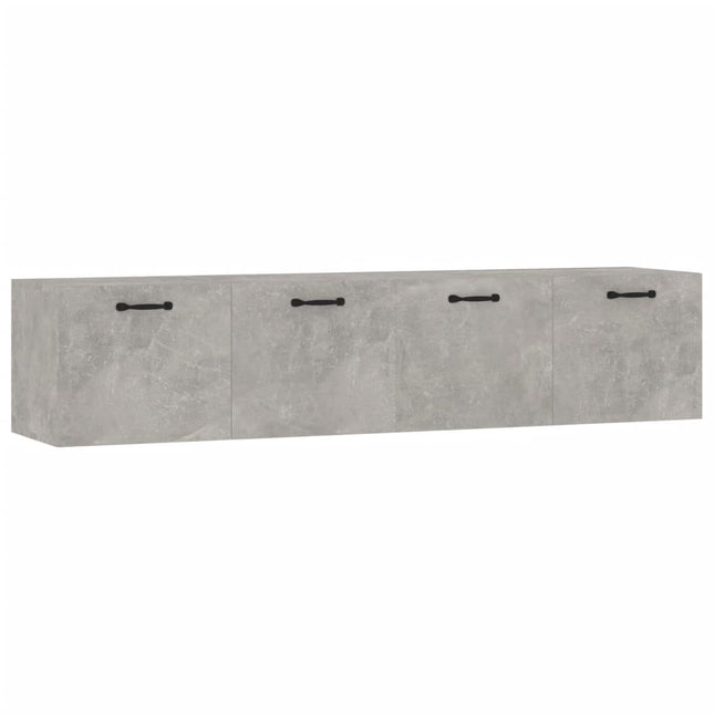 vægskabe 2 stk. 60x36,5x35 cm konstrueret træ betongrå