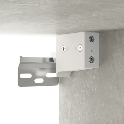 vægskabe 2 stk. 60x36,5x35 cm konstrueret træ betongrå