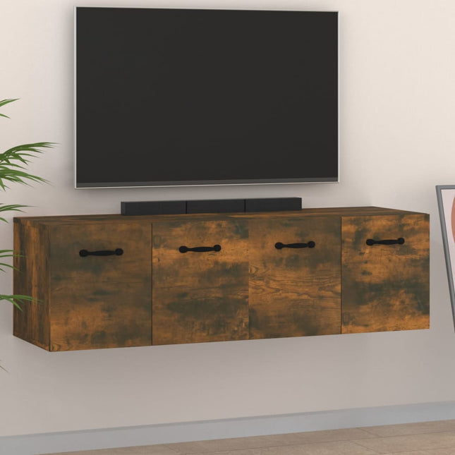 vægskabe 2 stk. 80x35x36,5 cm konstrueret træ sonoma-eg