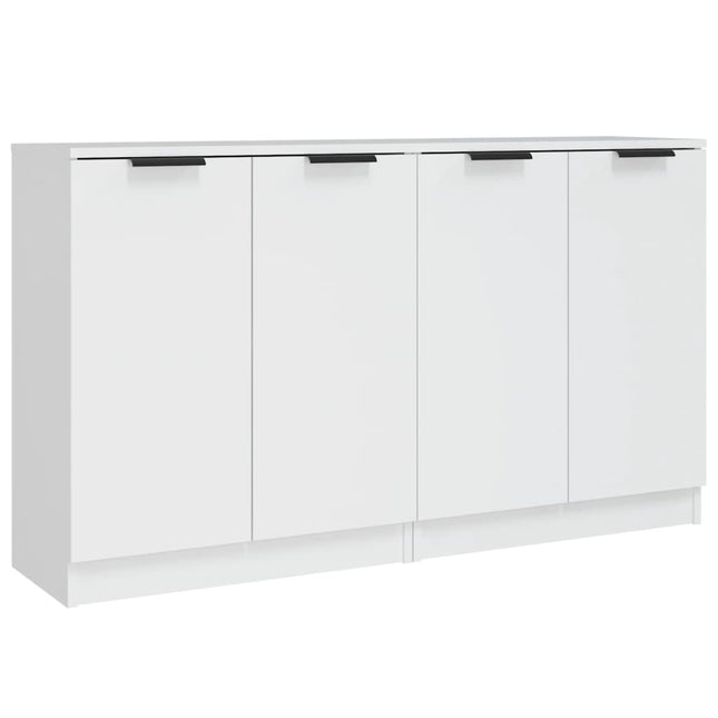skænke 2 stk. 60x30x70 cm konstrueret træ hvid