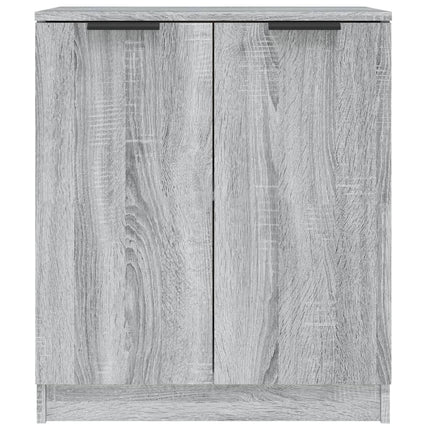 skænke 2 stk. 60x30x70 cm konstrueret træ grå sonoma-eg