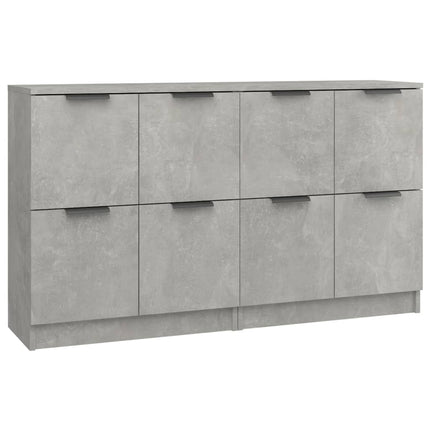 skænke 2 stk. 60x30x70 cm konstrueret træ betongrå