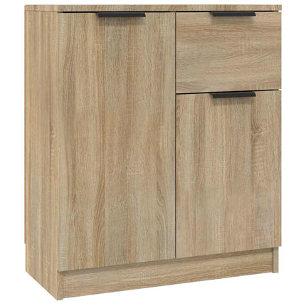 skænke 2 stk. 60x30x70 cm konstrueret træ sonoma-eg