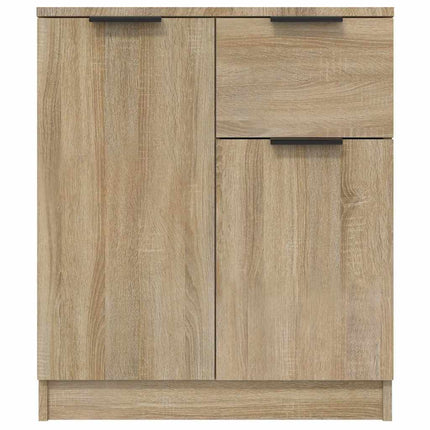 skænke 2 stk. 60x30x70 cm konstrueret træ sonoma-eg