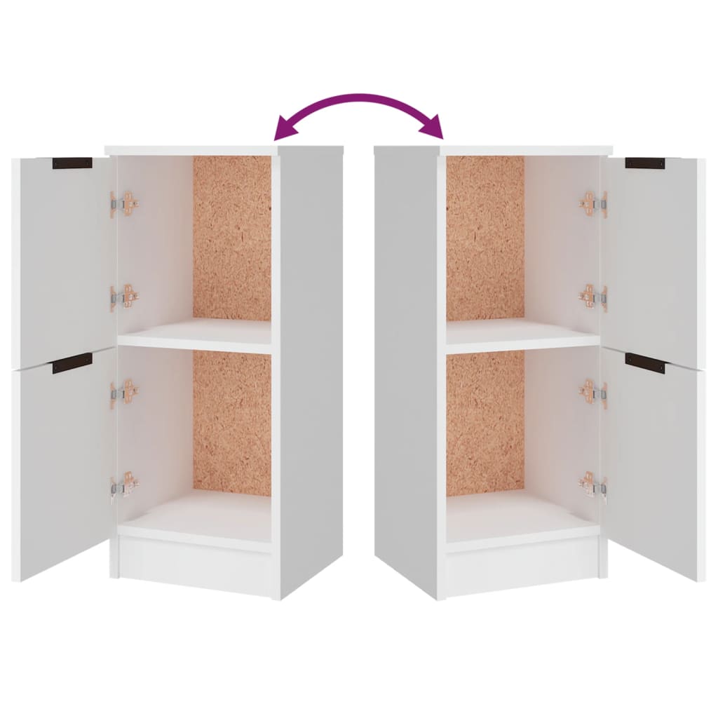 skænke 3 stk. konstrueret træ hvid