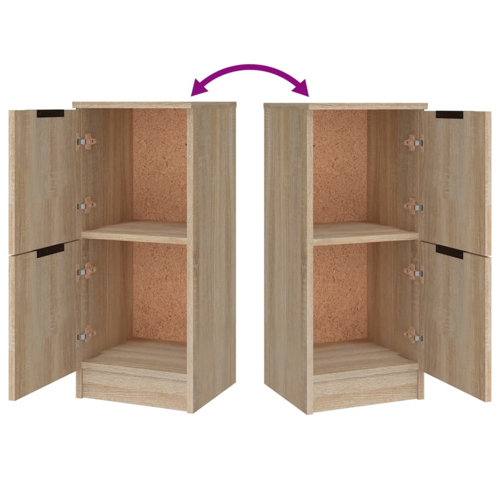 skænke 3 stk. konstrueret træ sonoma-eg