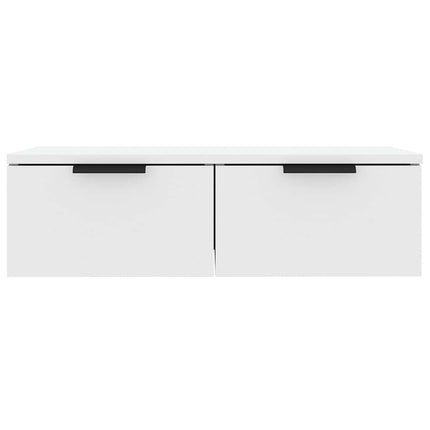 vægskabe 2 stk. 68x30x20 cm konstrueret træ hvid