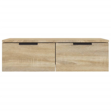 vægskabe 2 stk. 68x30x20 cm konstrueret træ sonoma-eg