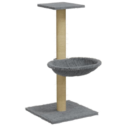 kradsetræ med sisalkradsestolpe 74 cm lysegrå