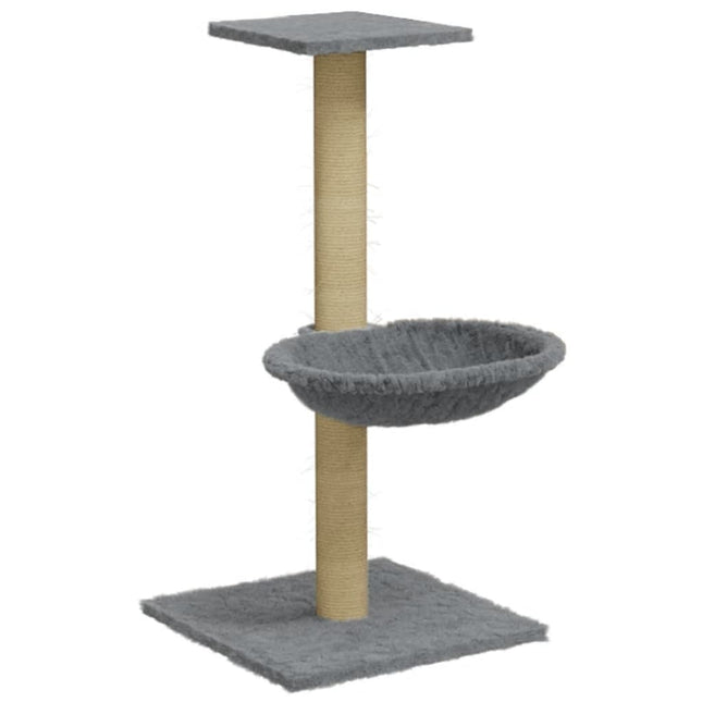 kradsetræ med sisalkradsestolpe 74 cm lysegrå