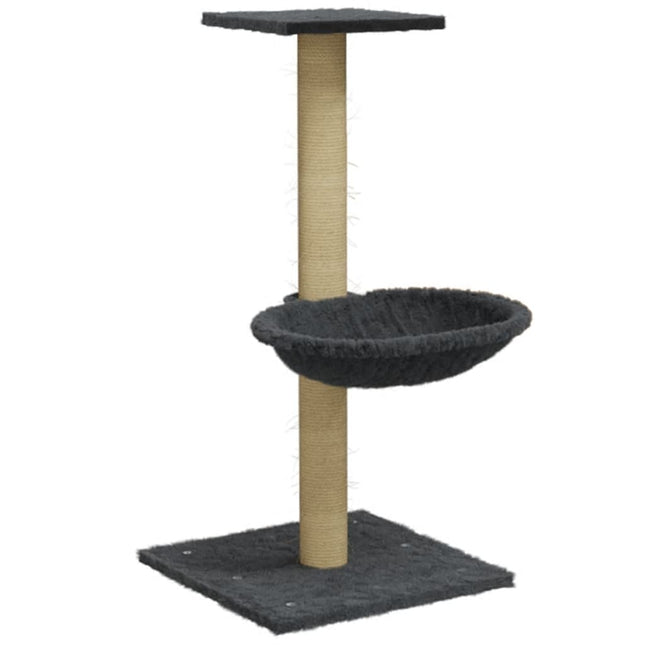 kradsetræ med sisalkradsestolpe 74 cm mørkegrå