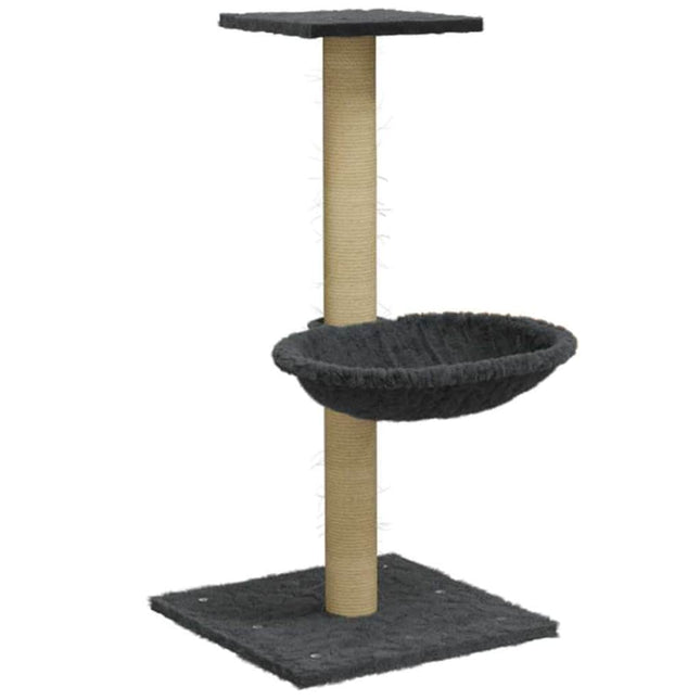 kradsetræ med sisalkradsestolpe 74 cm mørkegrå