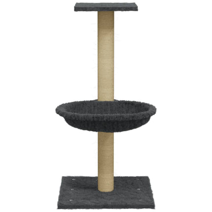 kradsetræ med sisalkradsestolpe 74 cm mørkegrå