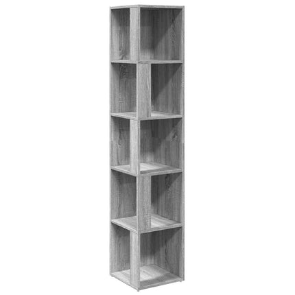 Hjørnehylder 33 x 33 x 165 cm Engineered wood Grå Sonoma