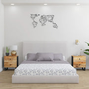 sengeborde 2 stk. 40x33x46 cm massivt mangotræ