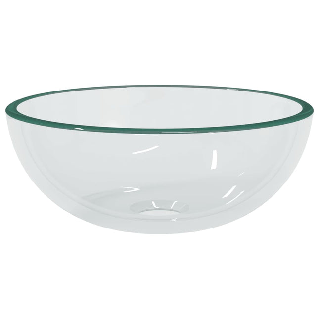 håndvask 30x12 cm hærdet glas transparent