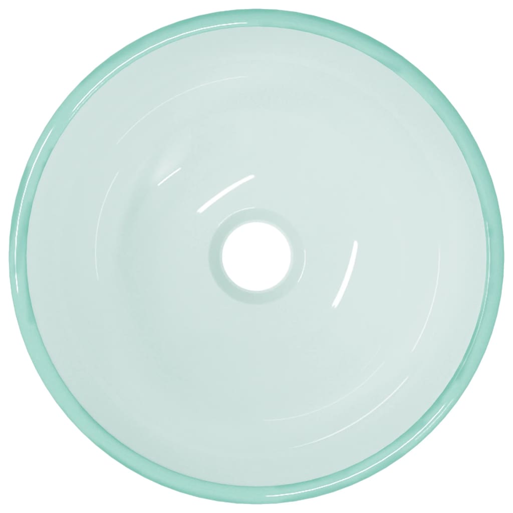 håndvask 30x12 cm hærdet glas matteret