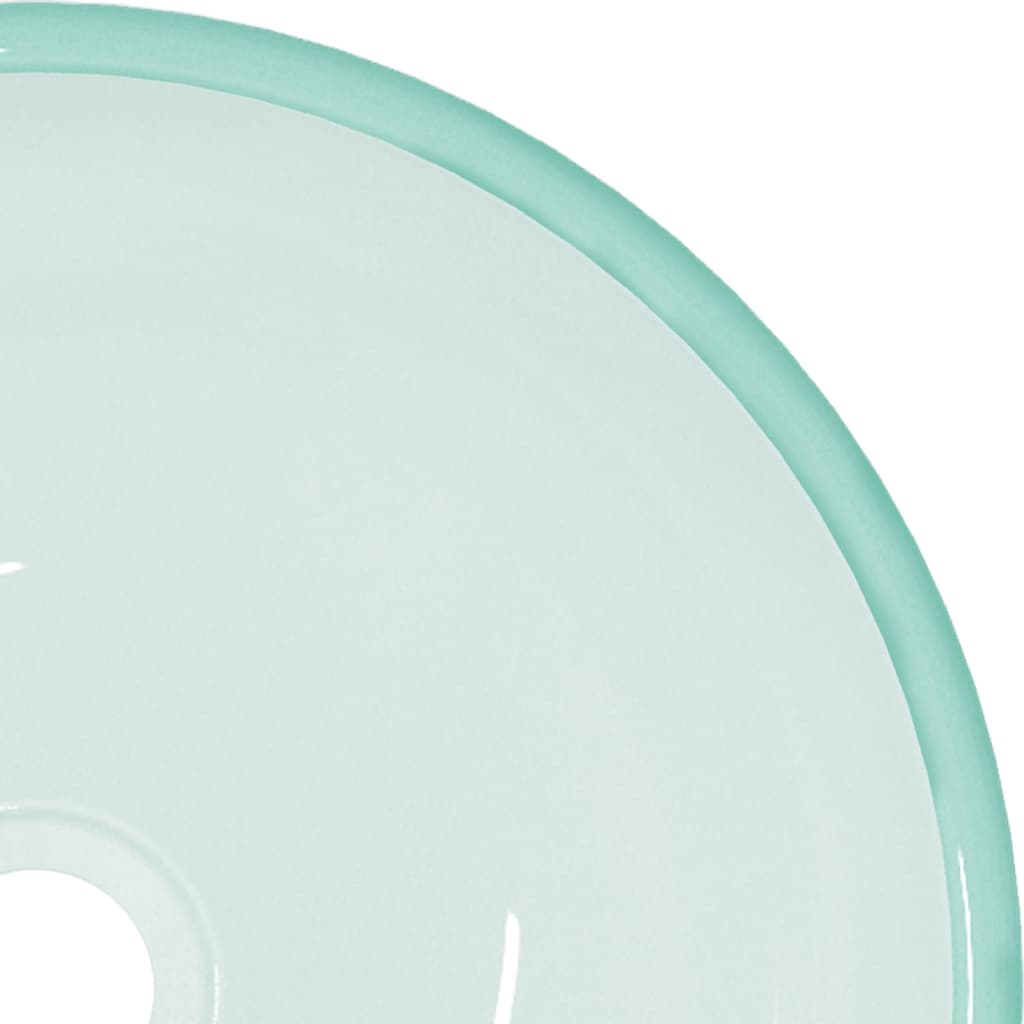 håndvask 30x12 cm hærdet glas matteret