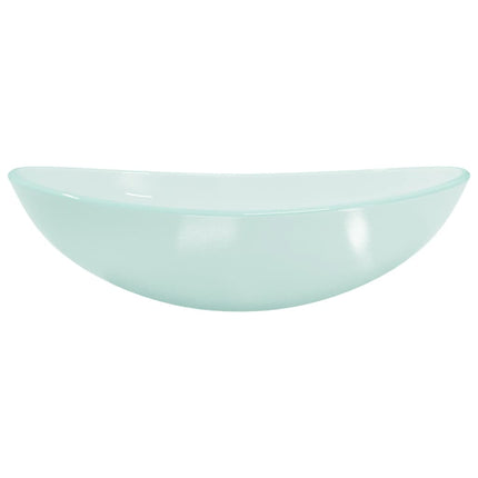 håndvask 54,5x35x15,5 cm hærdet glas matteret