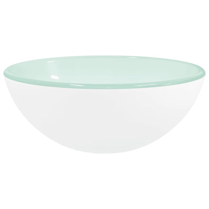 håndvask 30x12 cm hærdet glas hvid