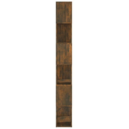 bogreol/rumdeler 60x24x186 cm røget egetræsfarve