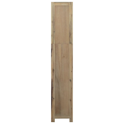 bogreol med 6 hylder 80x30x170 cm massivt akacietræ