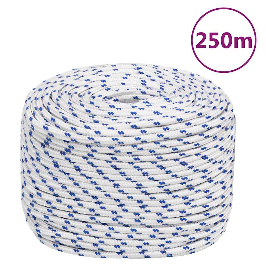 tovværk til båd 8 mm 250 m polypropylen hvid