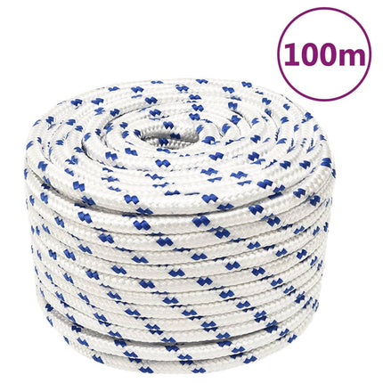 tovværk til båd 14 mm 100 m polypropylen hvid