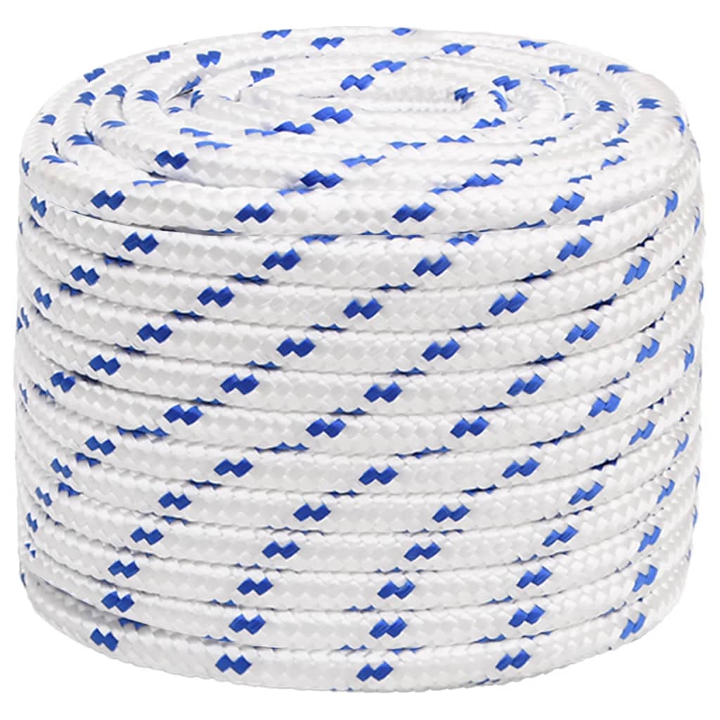 tovværk til båd 18 mm 25 m polypropylen hvid