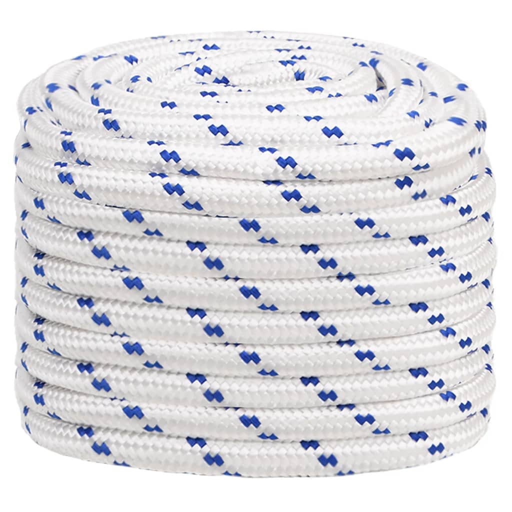 tovværk til båd 20 mm 50 m polypropylen hvid