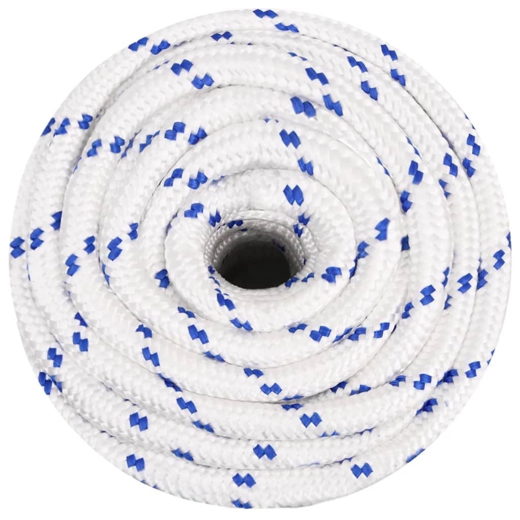 tovværk til båd 20 mm 50 m polypropylen hvid