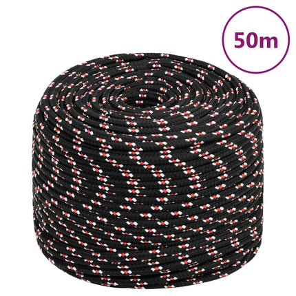 tovværk til båd 8 mm 50 m polypropylen sort