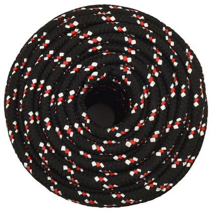 tovværk til båd 12 mm 25 m polypropylen sort