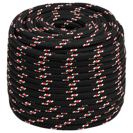 tovværk til båd 18 mm 25 m polypropylen sort