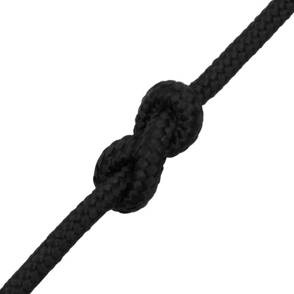 tovværk til båd 10 mm 25 m polypropylen sort